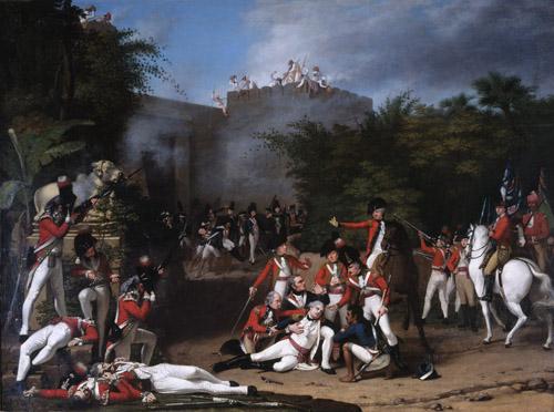 Robert Home The Death of Colonel Moorhouse at the Storming of the Pettah Gate of Bangalore